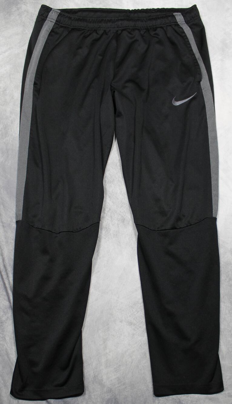 Nike Pants Mens XL Black Woven Track Side Stripe Athletic Microfiber Running